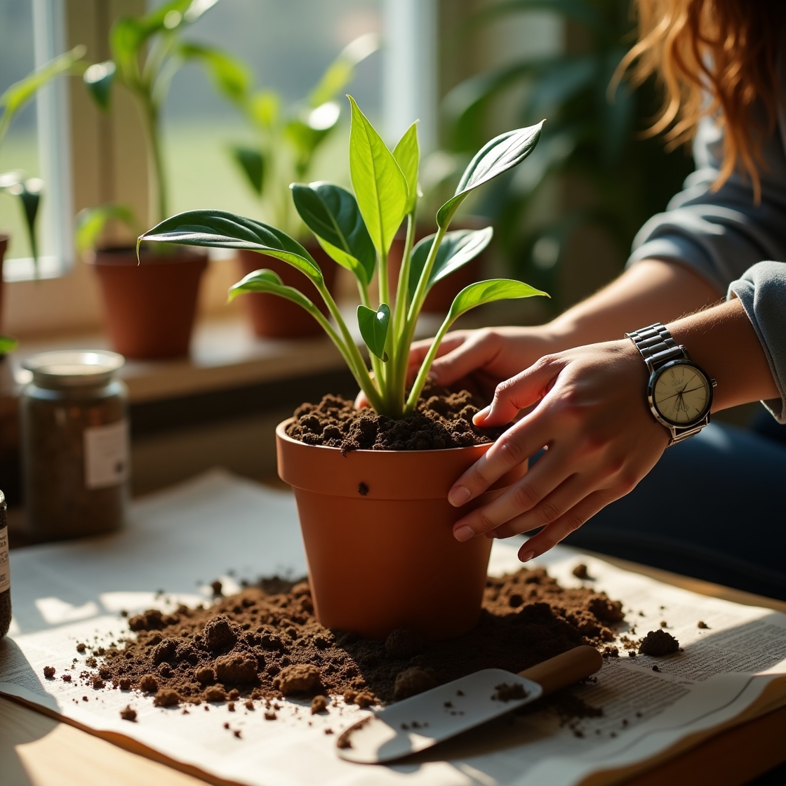 Flux_Dev_UltraRealistic_Macro_Photography_Prompt_Repotting_a_H_0